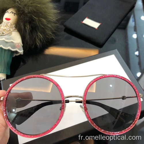 Lunettes de soleil rondes pour femme